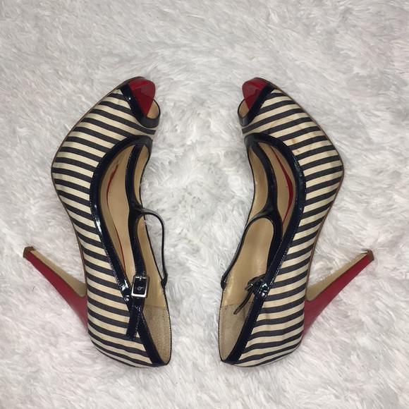 ⚡️SALE⚡️Nine West striped 5” stilettos - Picture 4 of 7
